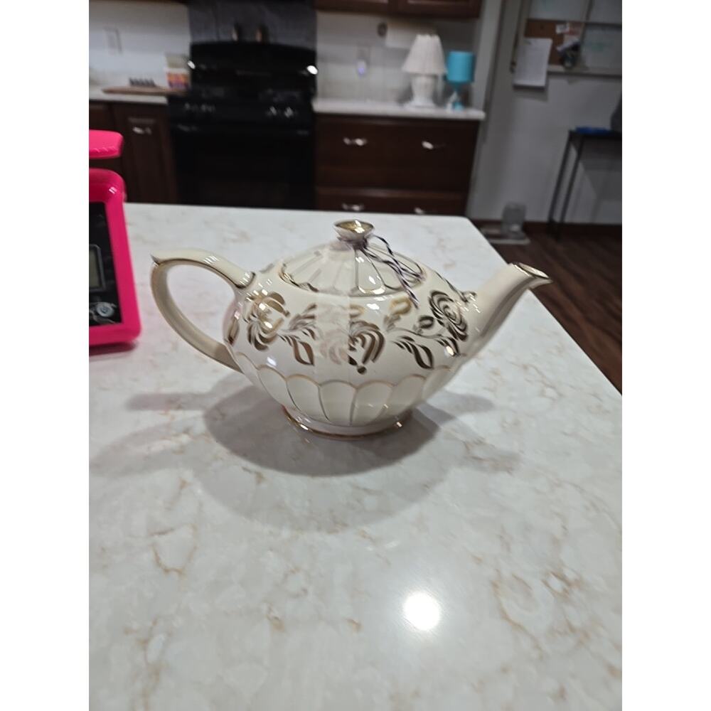 Vintage Sadler England Teapot 9.75" Long Marked Porcelain Home Decor